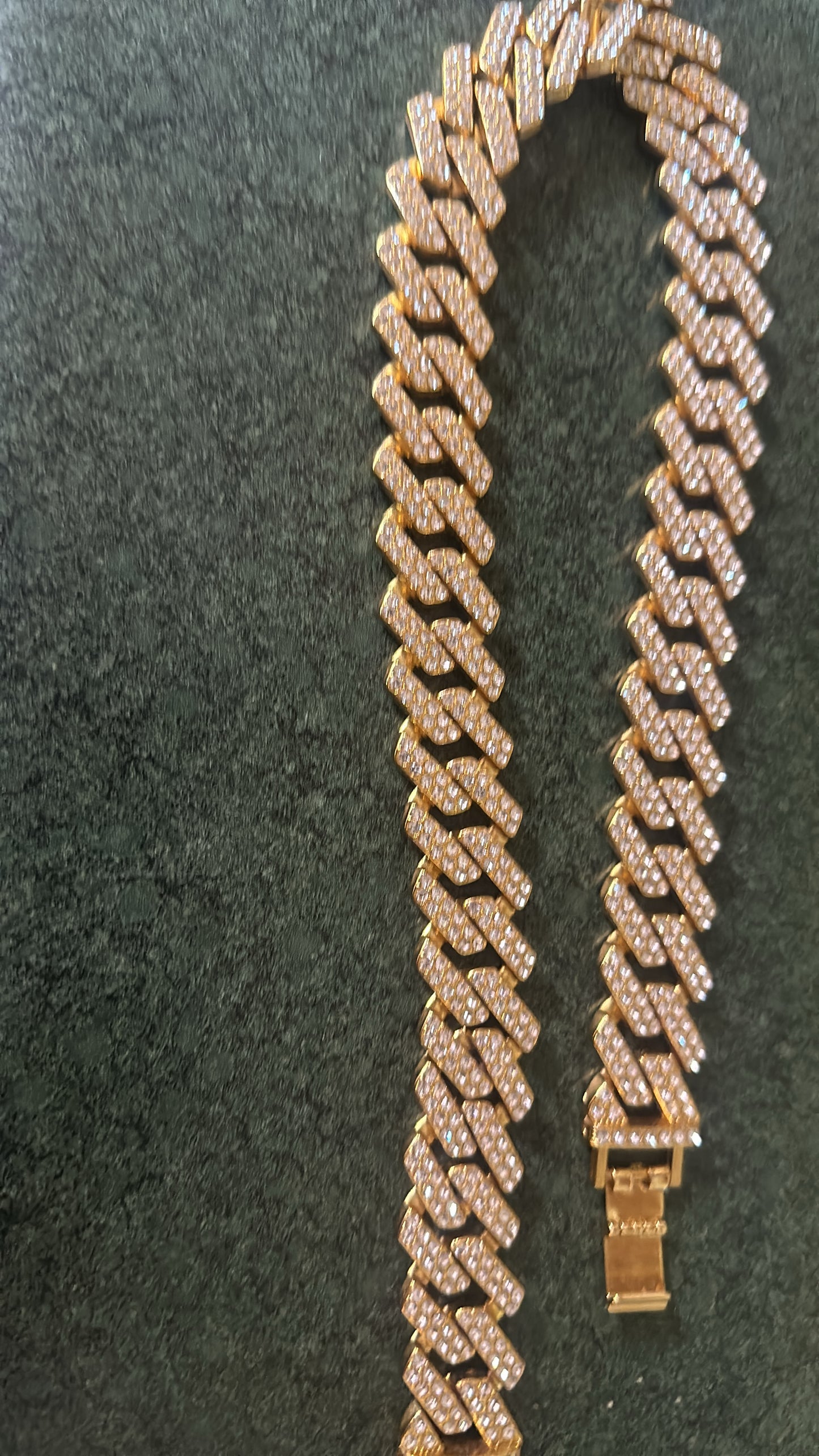 18K Rose Gold Plated Cuban Link Necklace