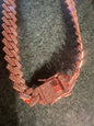 18K Rose Gold Plated Cuban Link Necklace